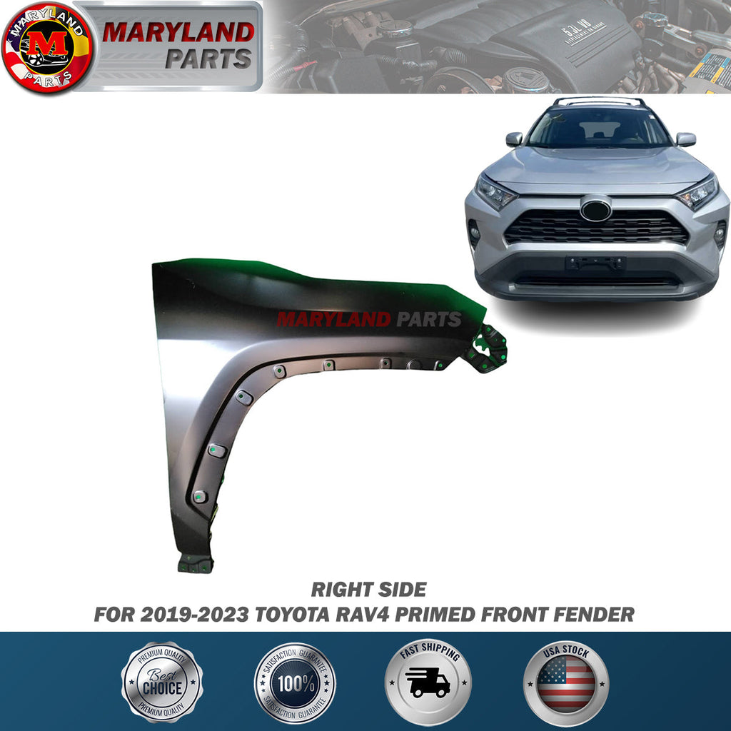 For 2019-2023 Toyota RAV4 Primed Front Fender Passenger Side RH