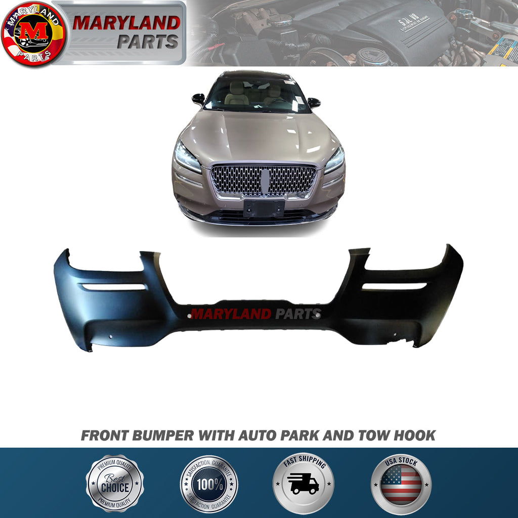For 2020-2021 Lincoln Corsair Front Bumper W/Auto Park W/Tow Hook