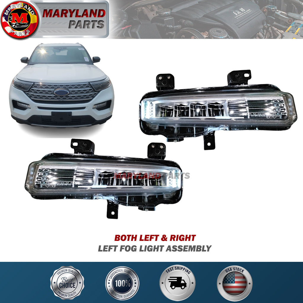 For 2020-2022 Ford Explorer Both Left & Right Fog Light Assembly