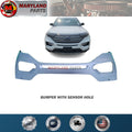 For 2020-2024 Ford Explorer Front Bumper With Sensor Hole