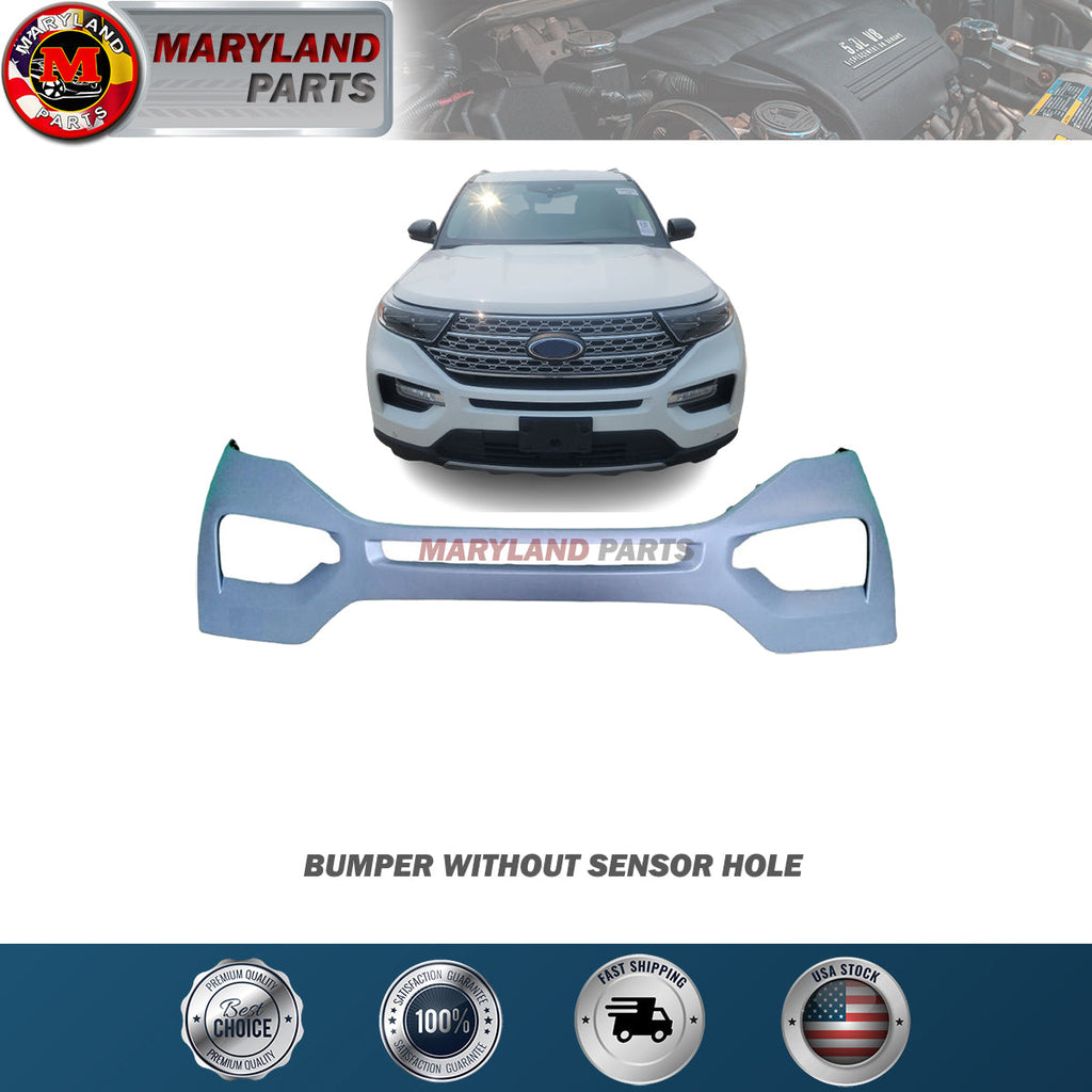 For 2020-2024 Ford Explorer Front Bumper Without Sensor Hole
