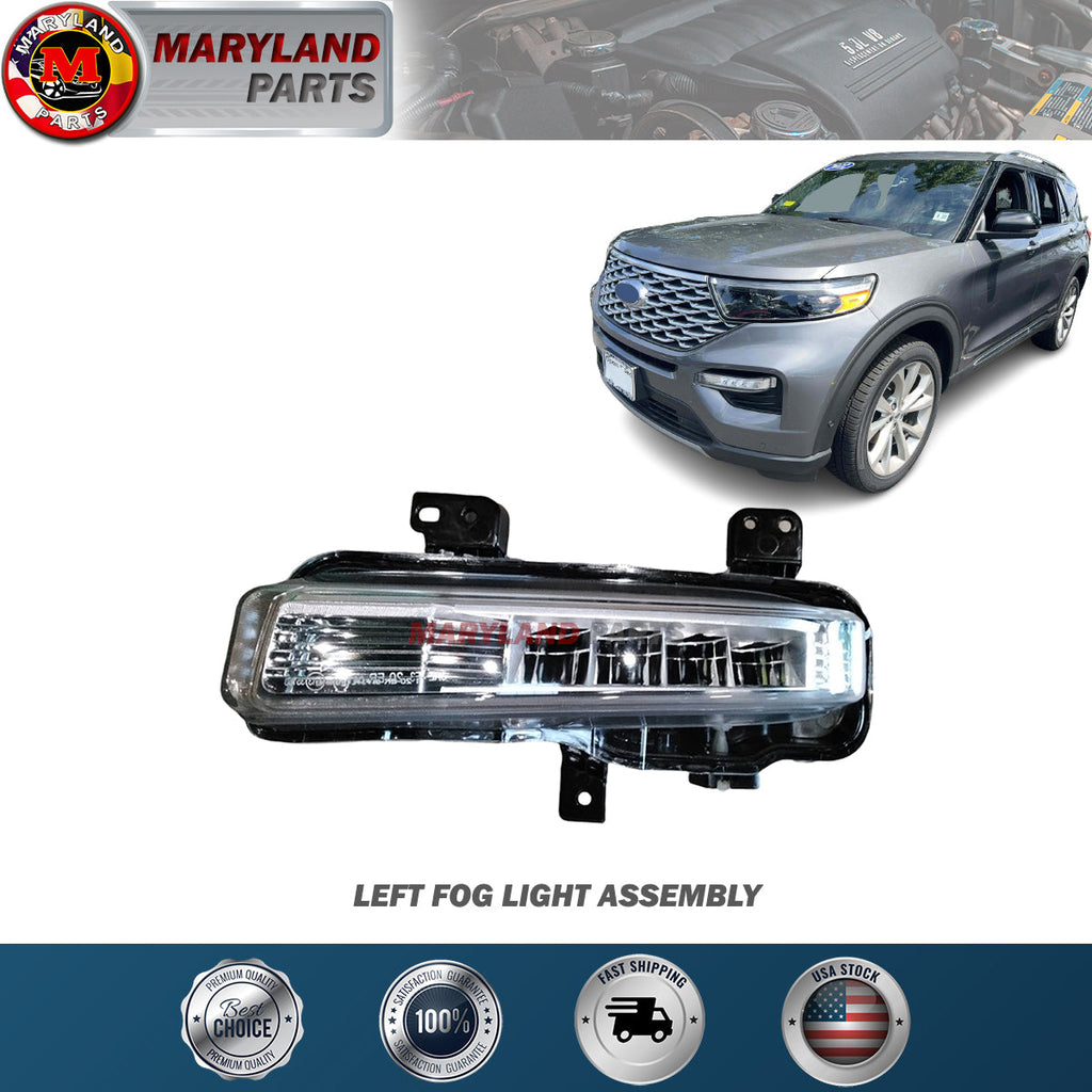 For 2020-2022 Ford Explorer Left Fog Light Assembly Driver Side LH