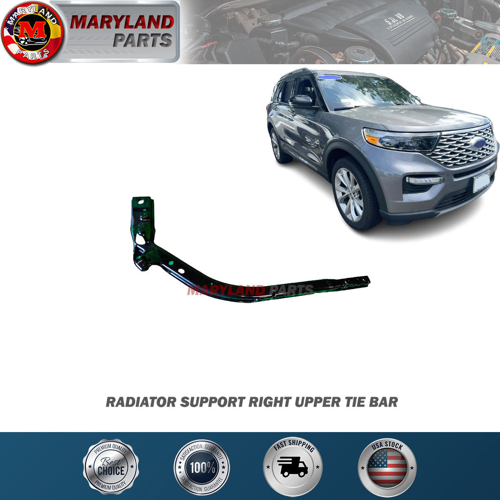 For 2020-2022 Ford Explorer Radiator Support Right Upper Tie Bar Passenger Side