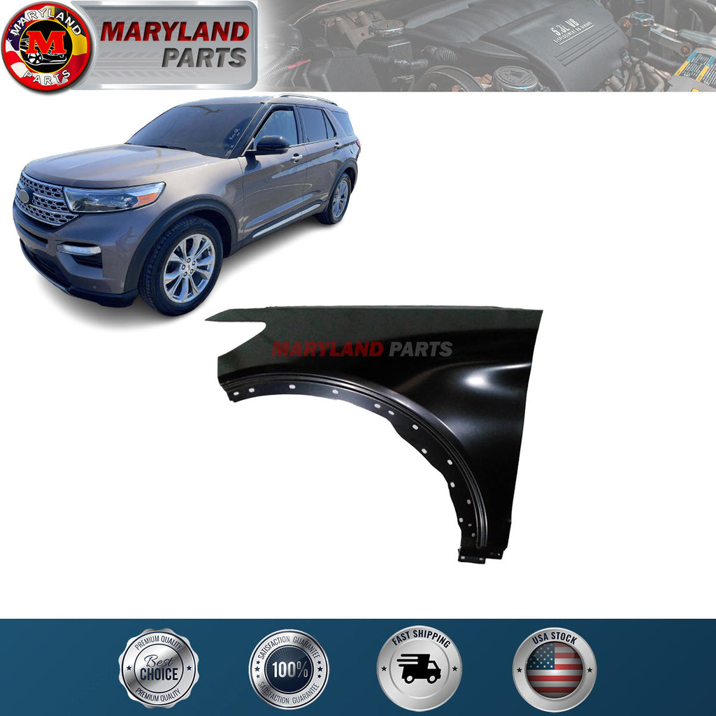 For 2020-2022 Ford Explorer Replacement Front Left Fender FO1240327 Steel