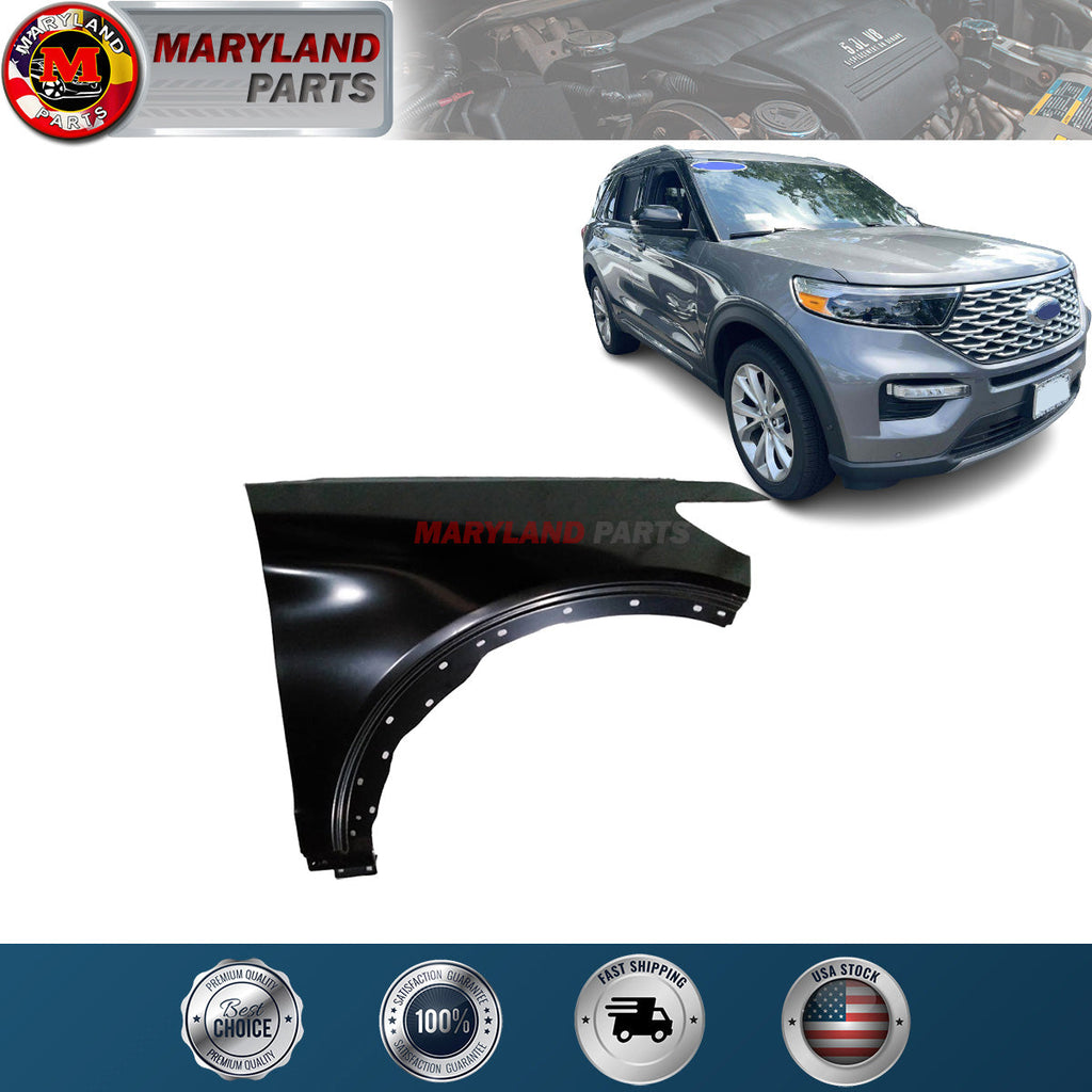 For 2020-2022 Ford Explorer Replacement Front Right Fender LB5Z16005A Steel