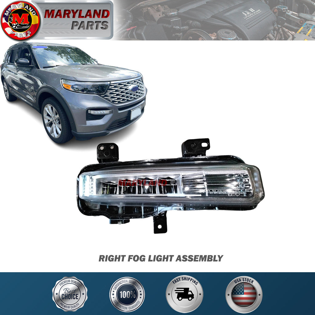 For 2020-2022 Ford Explorer Right Fog Light Assembly Passenger Side RH