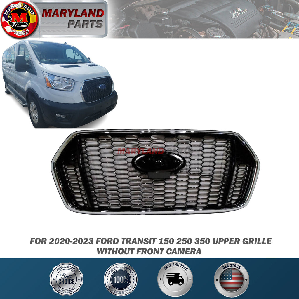 For 2020-2023 Ford Transit 150, 250, 350 Upper Grille without front camera
