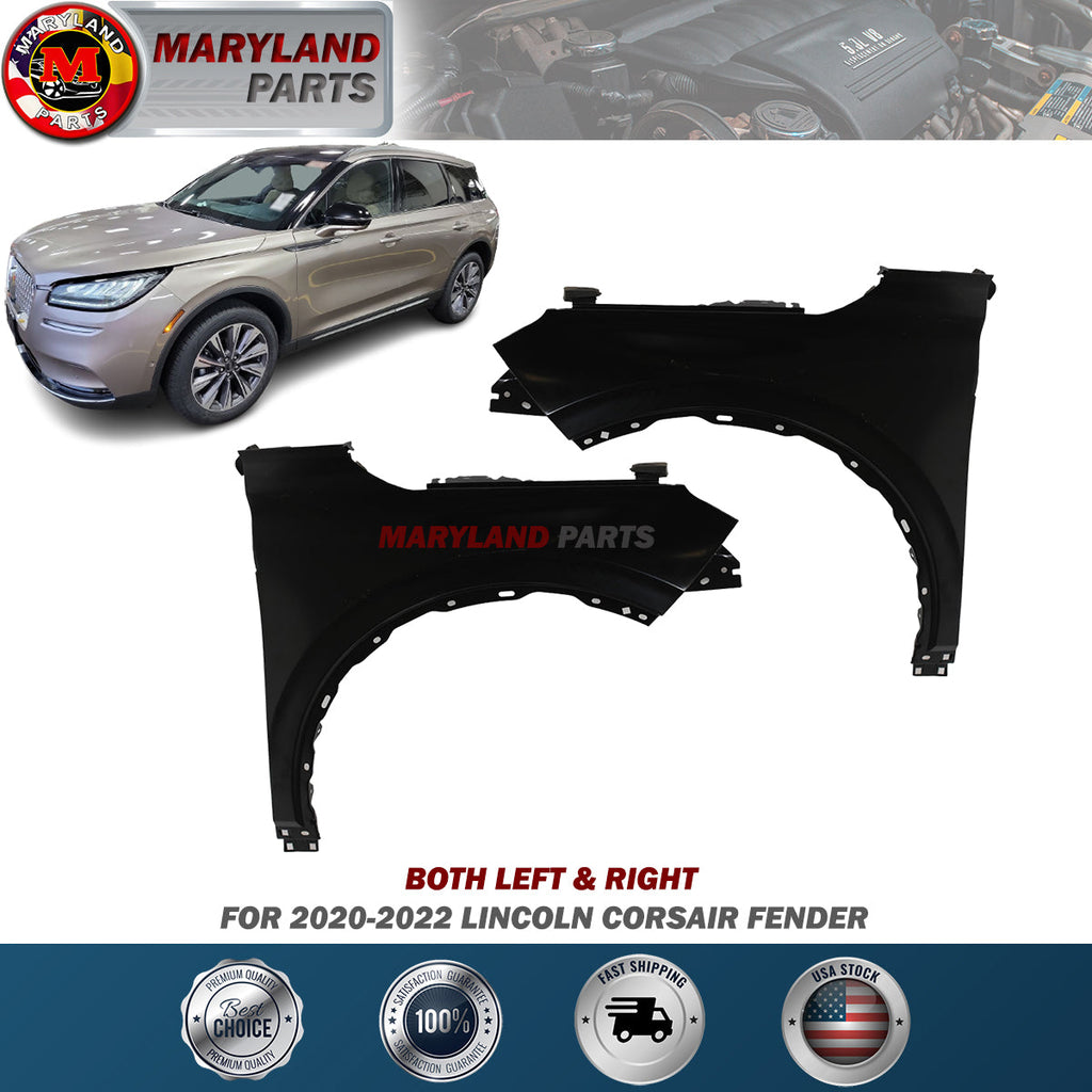 For 2020-2022 Lincoln Corsair Fenders Both Left & Right