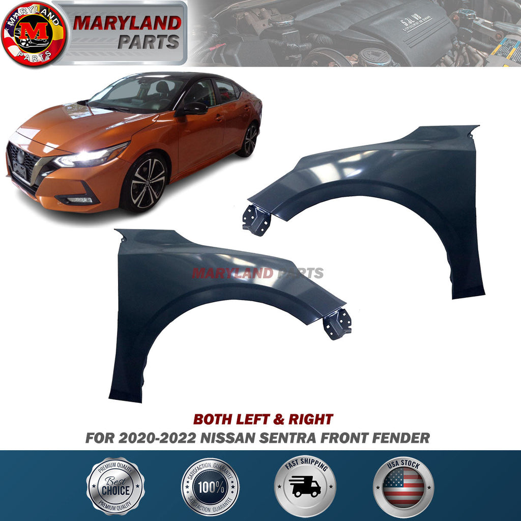 For 2020-2022 Nissan Sentra Both Left & Right Fenders