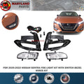 For 2020-2022 Nissan Sentra Fog Light Kit With Switch Bezel Wires Kit