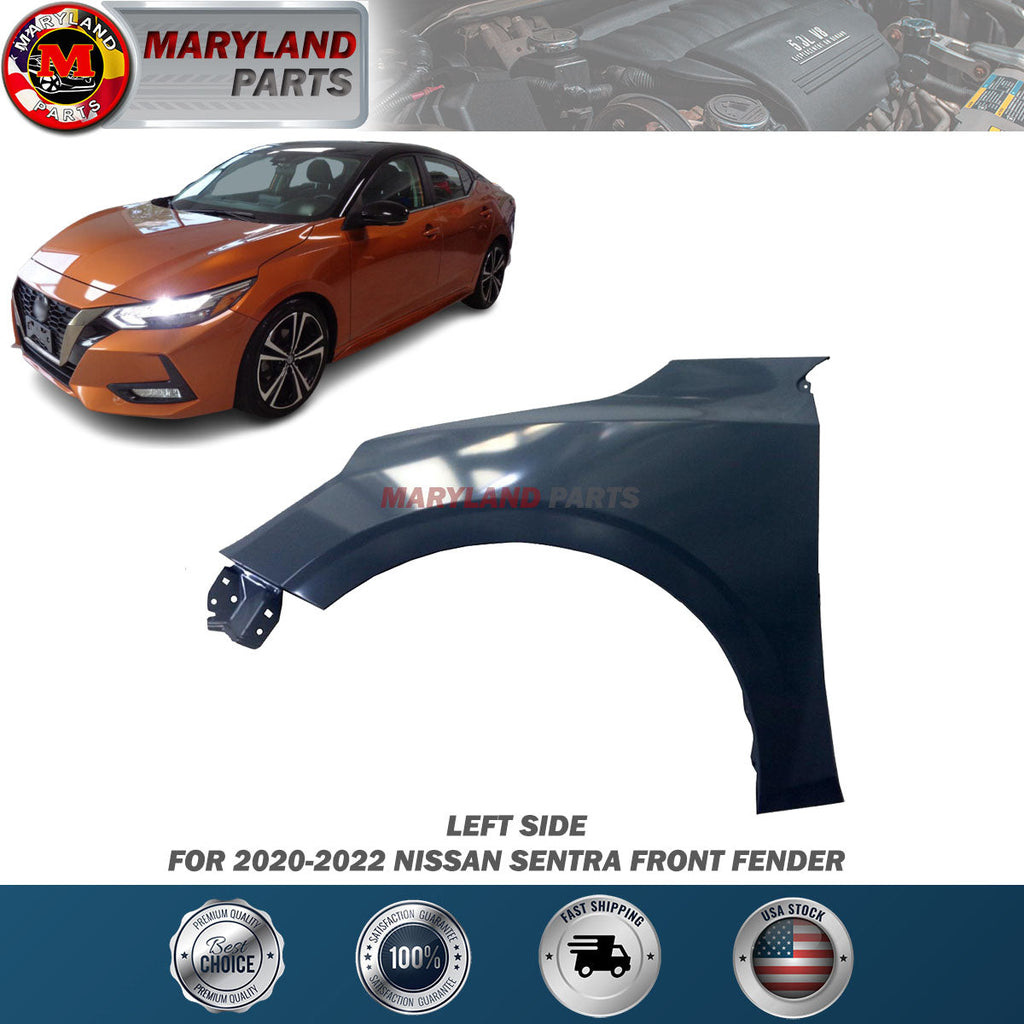 For 2020-2022 Nissan Sentra Left Front Fender Driver Side LH