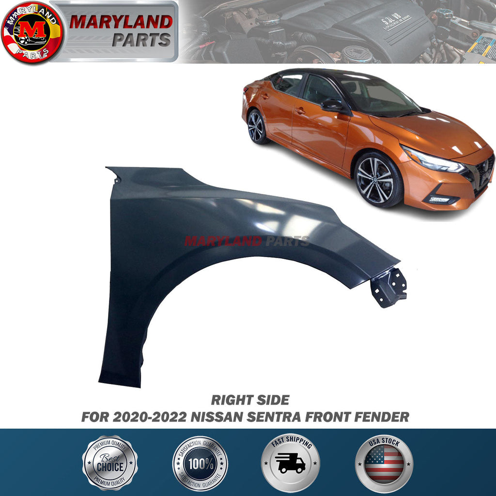 For 2020-2022 Nissan Sentra Right Front Fender Passenger Side RH