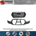 For 2020-2023 Ford Transit Front Upper Bumper with Upper Grille Black Surround