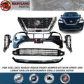 For 2021-2022 Nissan Rogue Front Bumper Kit with Upper and Lower Grilles with