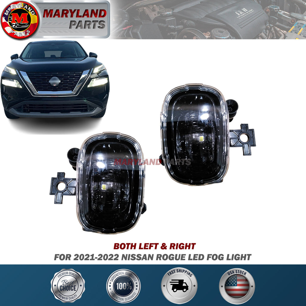 For 2021-2022 Nissan Rogue LED Both Left & Right Fog Lights