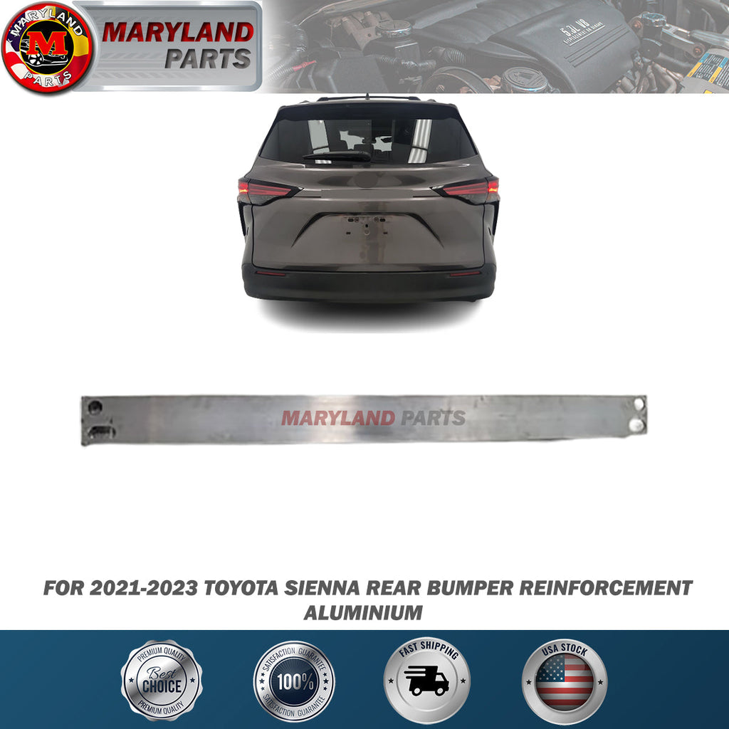 For 2021-2023 Toyota Sienna Rear Bumper Reinforcement Aluminium