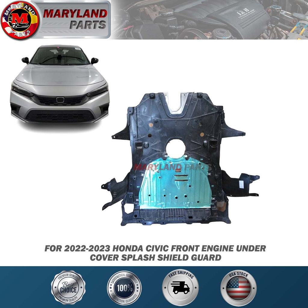 For 2022-2024 Honda Civic Front Engine Under Cover Splash Shield Guard