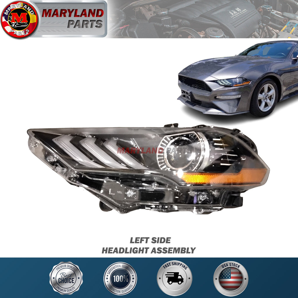 For Ford Mustang 2018-2021 Headlight Assembly  Driver Side LH  FO2503369