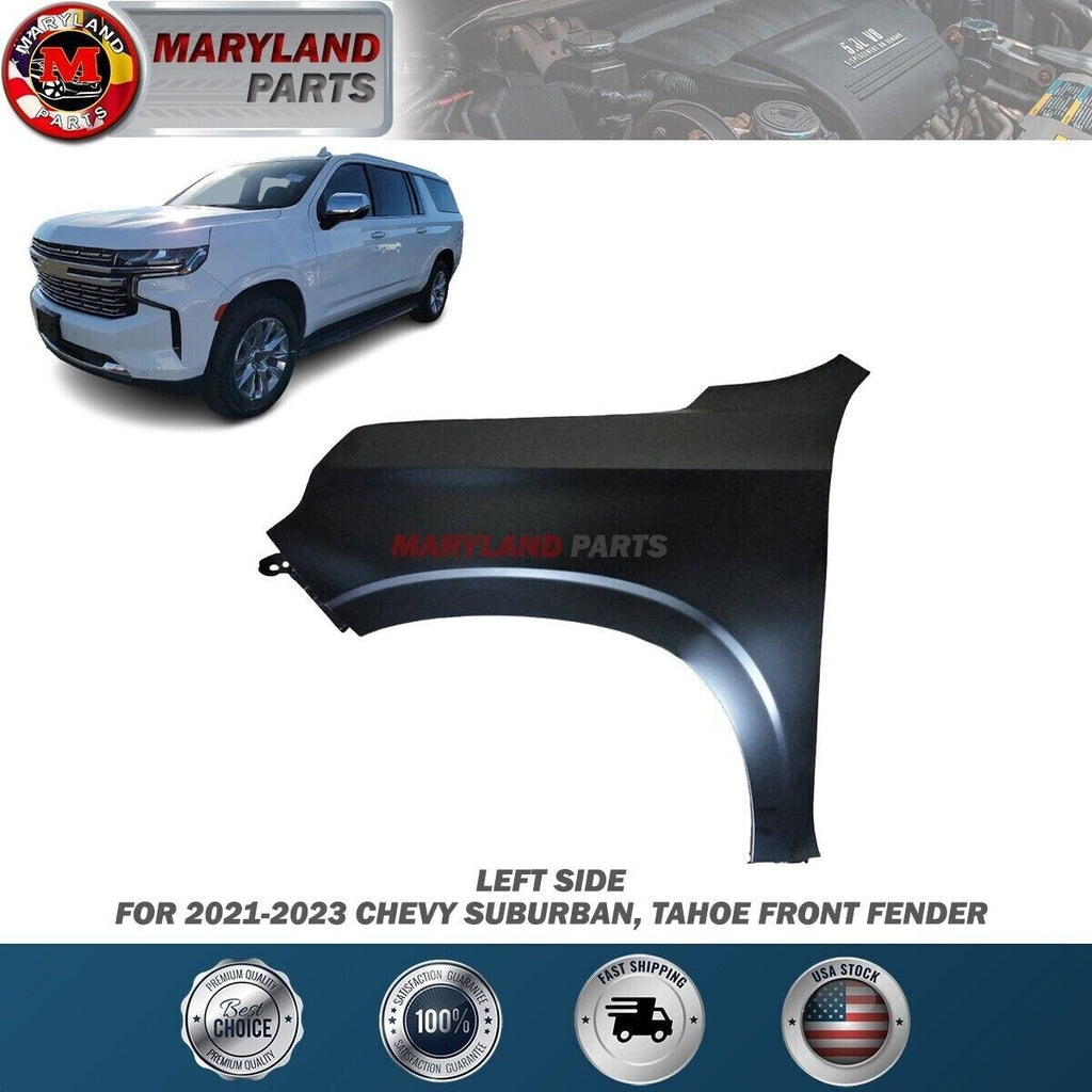 For 2021-2023 Chevy Suburban, Tahoe Aluminum Hood and Steel Fenders
