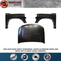For 2015-2020 Chevy Suburban, Tahoe Aluminum Hood and Steel Fenders