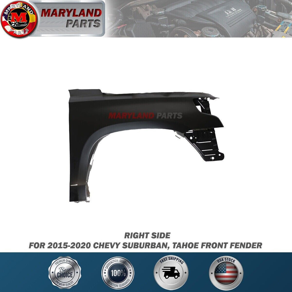 For 2015-2020 Chevy Suburban, Tahoe Aluminum Hood and Steel Fenders