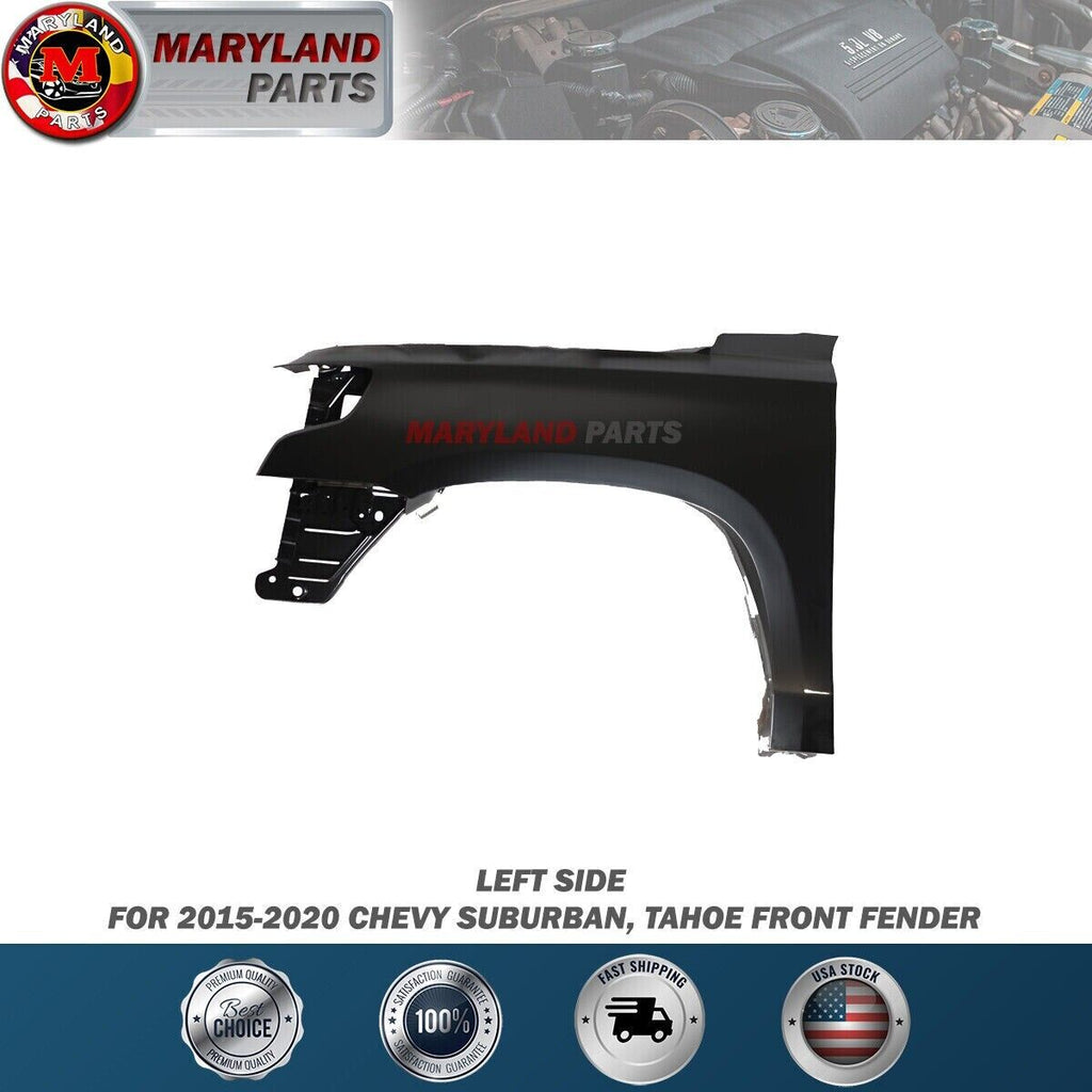 For 2015-2020 Chevy Suburban, Tahoe Aluminum Hood and Steel Fenders