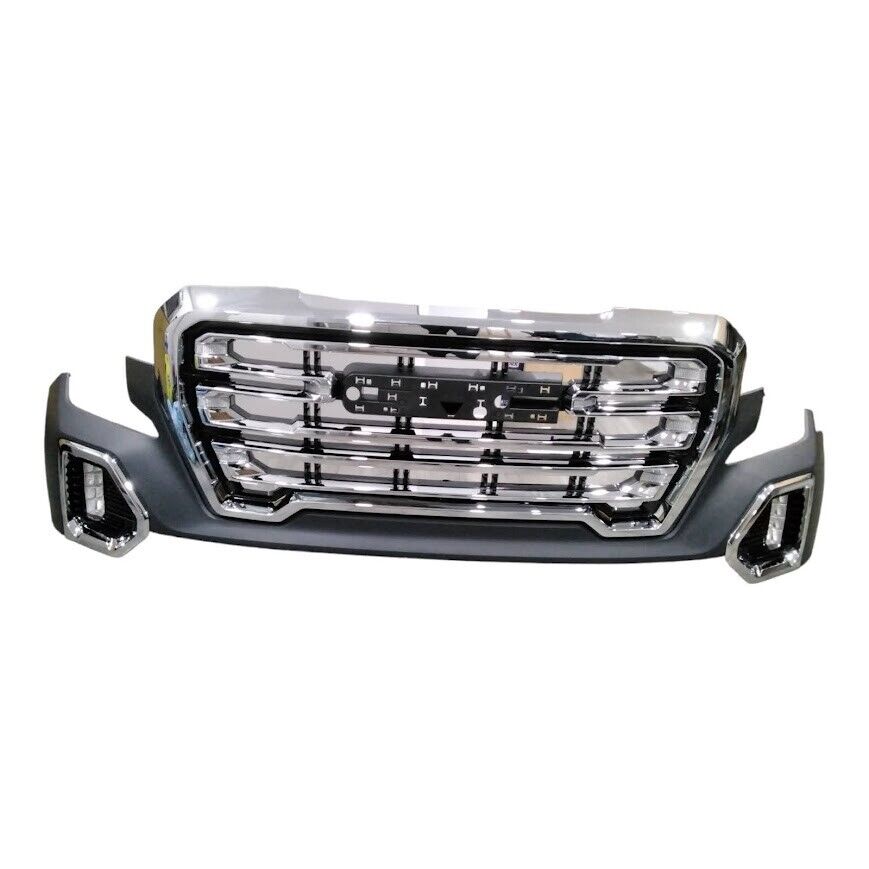 For 2019-2022 GMC Sierra 1500 Front Bumper Full Kit Assembly