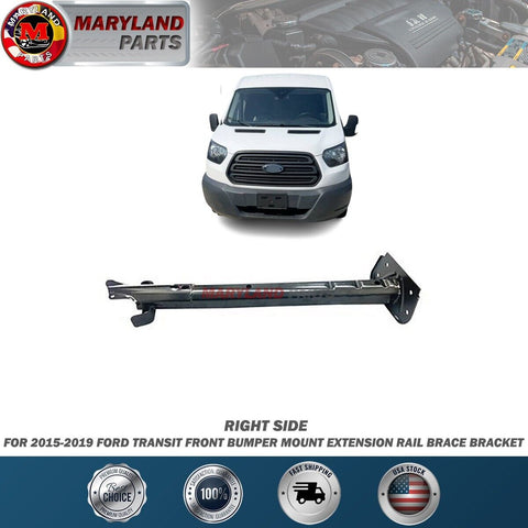 For 2015-2019 Ford Transit Right Front Bumper Mount Extension Rail Brace Bracket