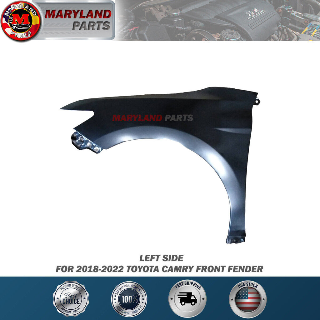 For 2018-2023 Toyota Camry Left Quarter Panel without Blind Spot Driver Side LH