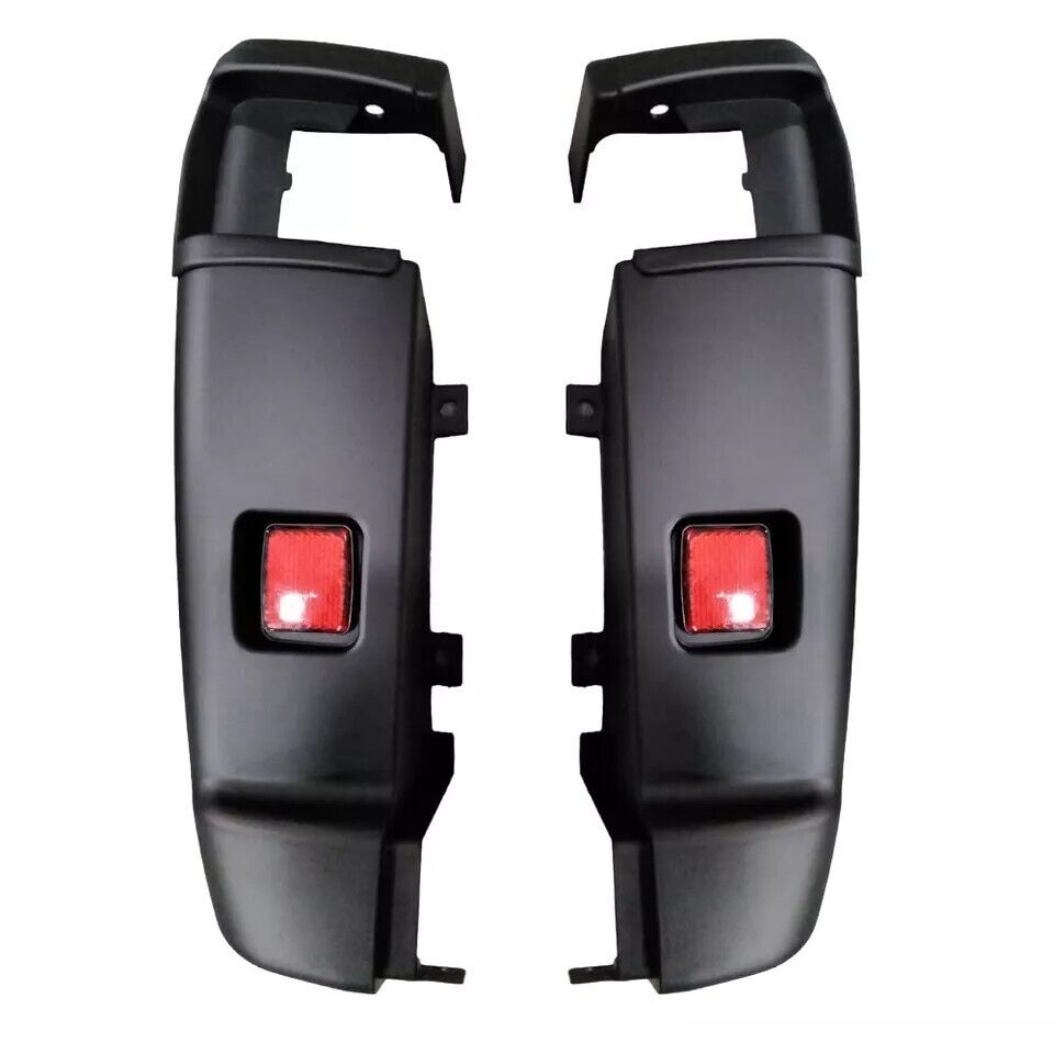 For 2018-2022 RAM Promaster Black Rear Bumper with Endcaps with Reflectors