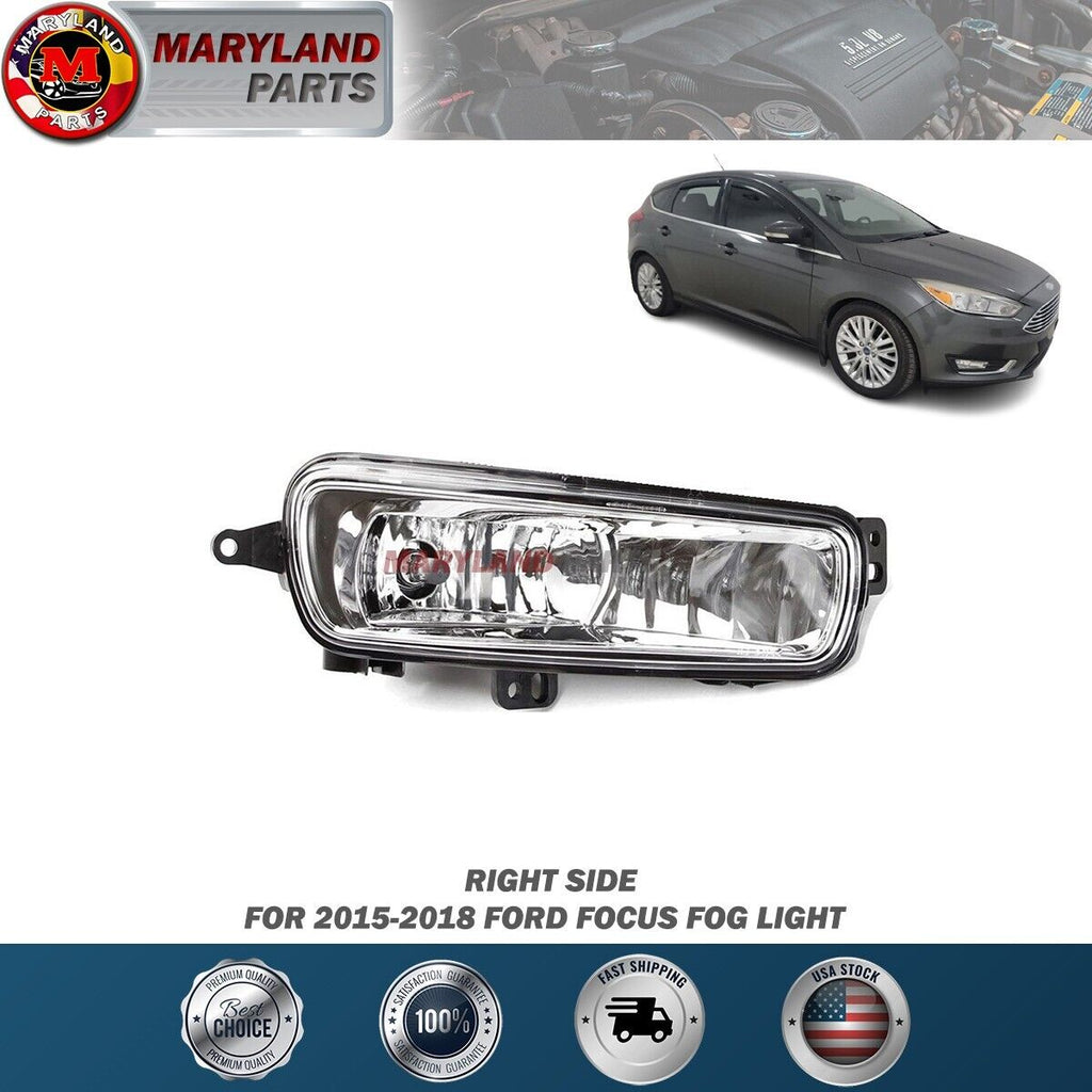 Premium Quality for 2015-2017 Ford Focus Right Fog Light Passenger Side RH