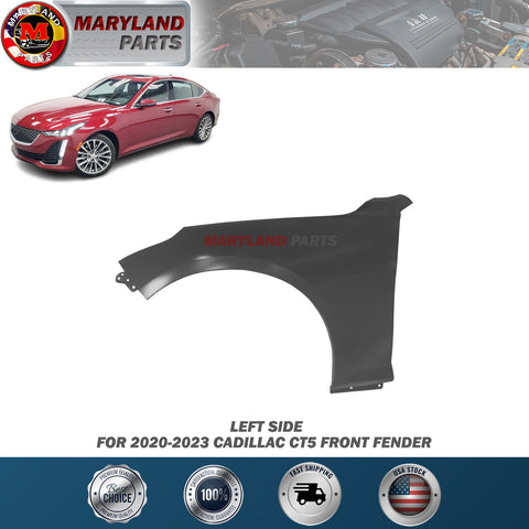 For 2020-2023 Cadillac CT5 Front Left Side Fender Steel  Driver Side LH