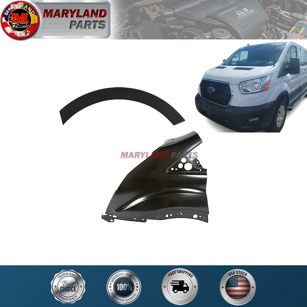 For 2015-2019 Ford Transit Left Side Fender and Fender Flare Molding