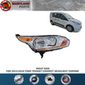 For 2014-2018 Ford Transit Connect Right Headlight Assembly Chrome Passenger Side RH