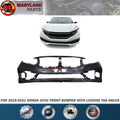 For 2019-2021 Honda Civic Front Bumper with License Tag Holes