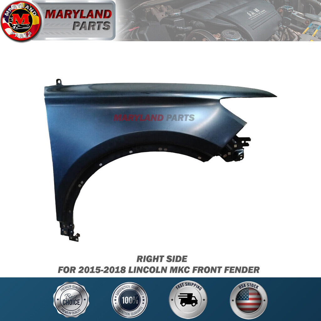 For 2015-2018 Lincoln MKC Right Front Fender Passenger Side RH