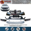 For 2017-2019 Honda CRV Front Bumper Kit with Honeycomb Style Grille