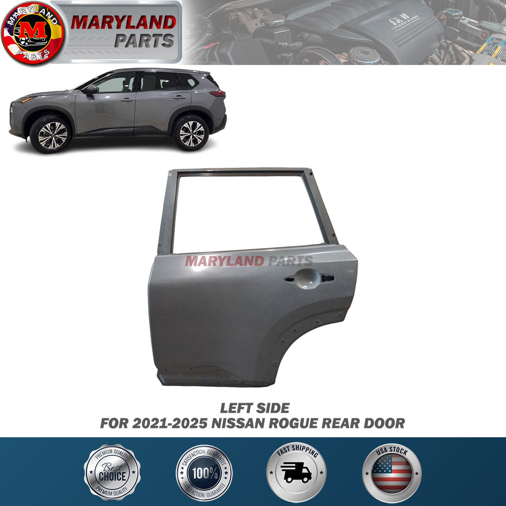For 2021-2025 Nissan Rogue Left Rear Door Driver Side LH