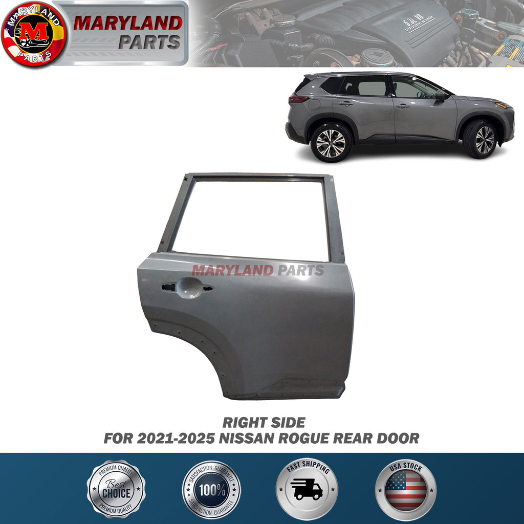 For 2021-2025 Nissan Rogue Right Rear Door Passenger Side RH
