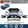 For 2020-2022 Ford Explorer Bumper kit with Grille and Fog Light Covers