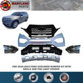 For 2020-2023 Ford Explorer Bumper kit with Grille and Fog Light Covers