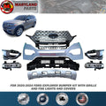 For 2020-2024 Ford Explorer Bumper kit with Grille and Fog Lights and Covers