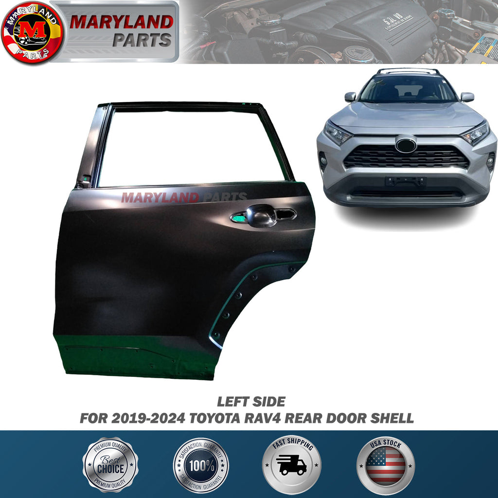 For 2019-2024 Toyota RAV4 Left Rear Door Shell Driver Rear 67003-0R120