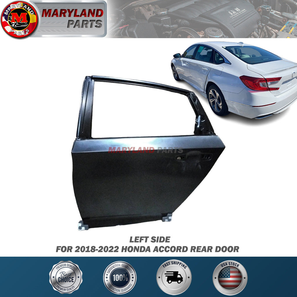 For 2018-2022 Honda Accord Left Rear Door Driver Side LH