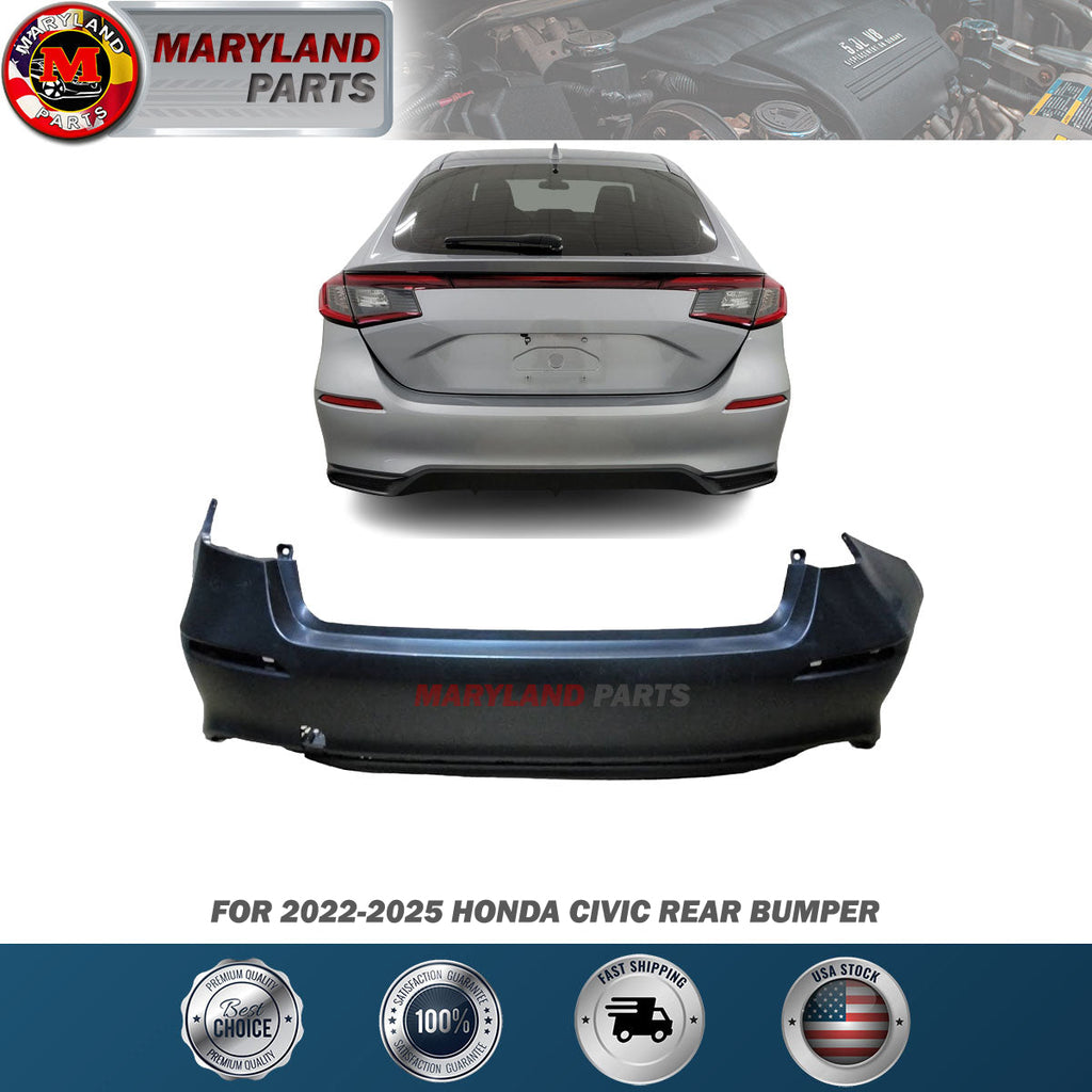 For 2022-2025 Honda Civic Rear Bumper
