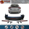For 2022-2025 Honda Civic Rear Bumper with Reflectors & Tail Throat Strip Covers