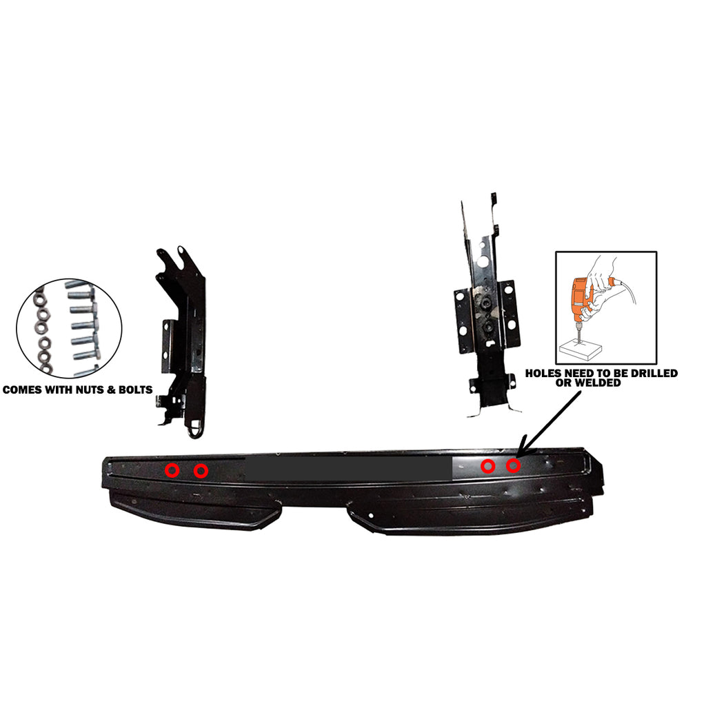 For 2015-2024 Ford Transit Low Roof Rear Bumper with Reinforcement