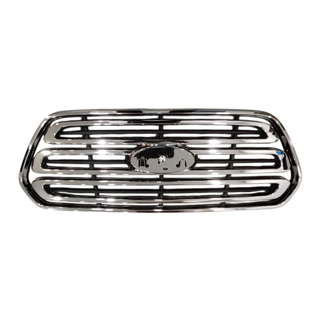 For 2015-2019 Ford Transit Upper Grille Chrome and Black