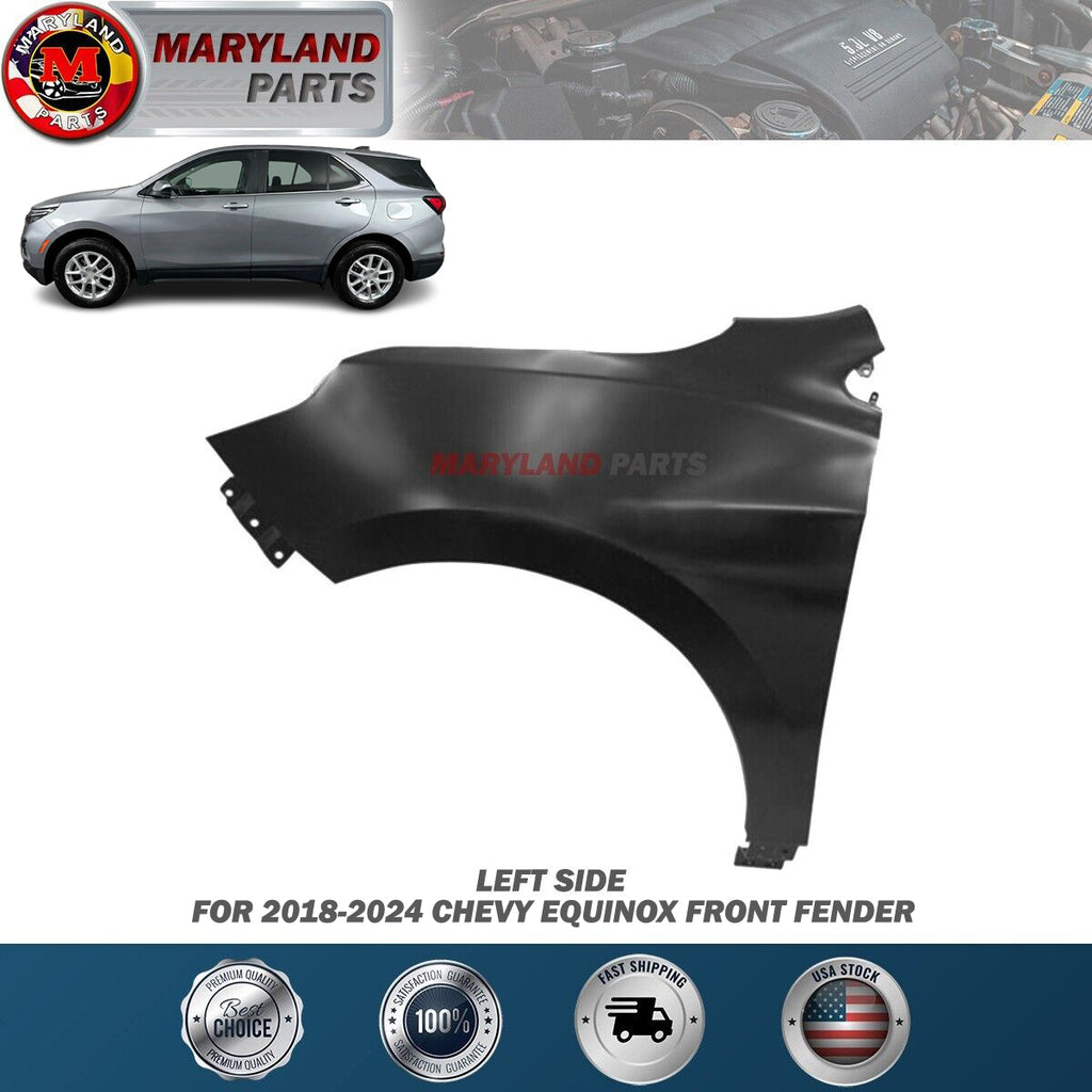 For 2018-2024 Chevy Equinox Left Front Fender Driver Side LH