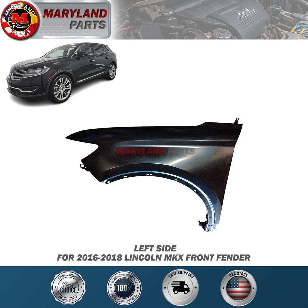 For 2016-2018 Lincoln MKX Left Front Fender Driver Side LH